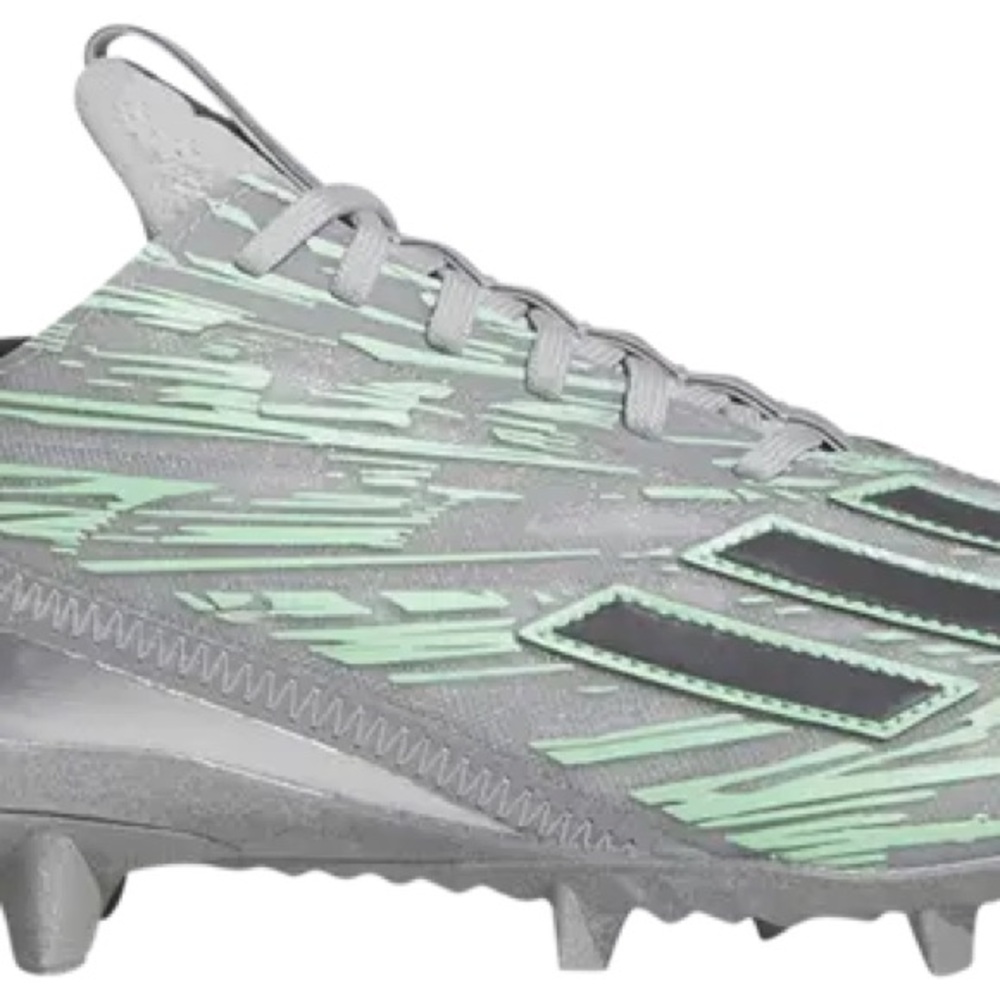 adizero 12.0 flash football cleats silver NWT men’s size 9.5 no box - Picture 7 of 7